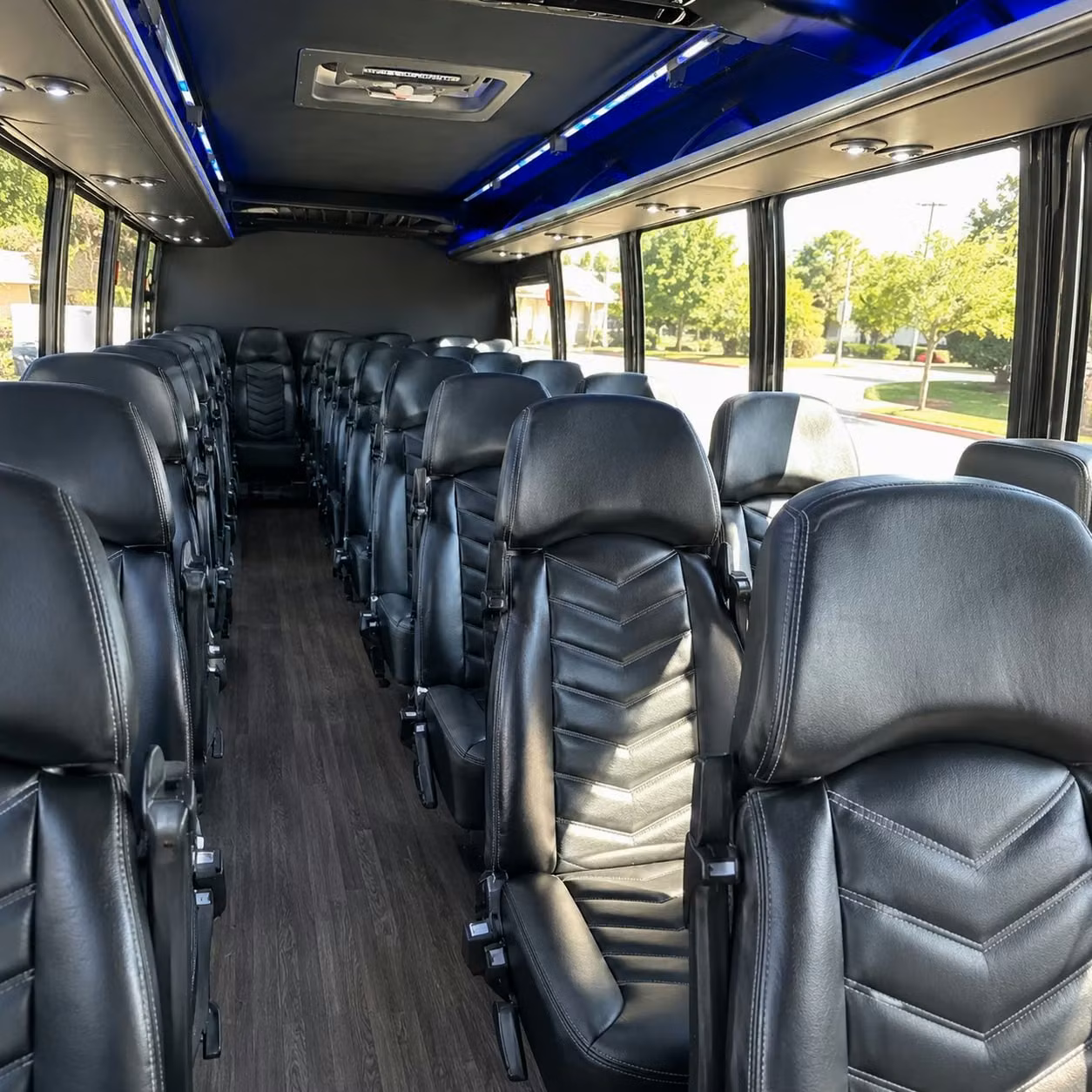 28 passenger minibus inside