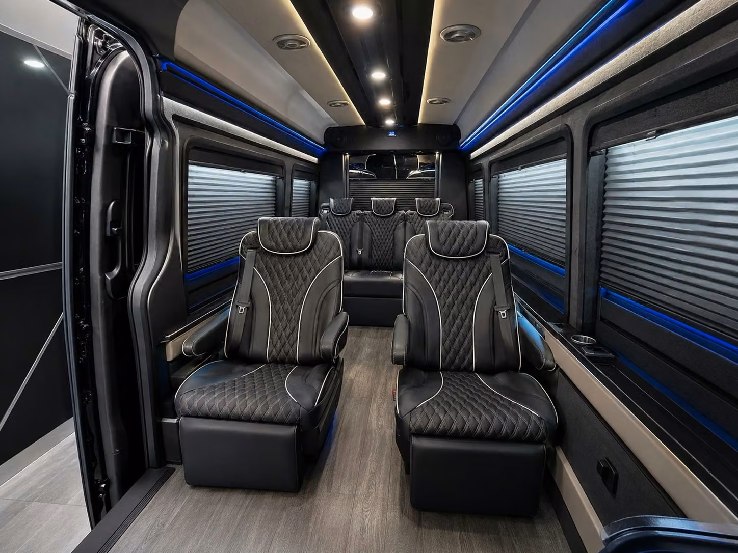 sprinter van with driver inside